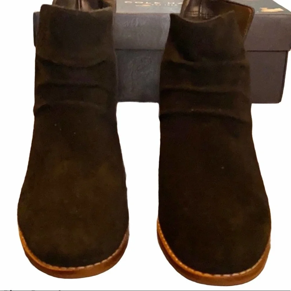 Cole Haan Alayna Slouch Suede Bootie - Picture 3 of 8